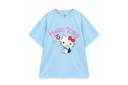 【OLD ORDER】 Big Kitty Print Design T-shirt / Blue