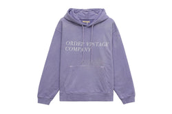 【OVC】VINTAGE SLOGAN HOODIE / Violet Ash