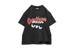 【OVC】FIRE WALK PRINT VINTAGE T-SHIRTS / Gray