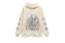 【OVC】GRAFFITILOGO PRINT VINTAGE HOODIE / Vintage White