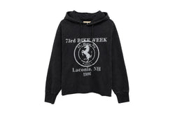 【OVC】LACONIA PRINT VINTAGE HOODIE / Black Gray