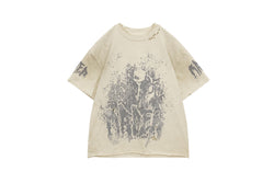 【OVC】FIRE WALK PRINT VINTAGE T-SHIRTS / WHITE